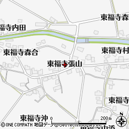 秋田県湯沢市駒形町東福寺張山周辺の地図