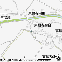 秋田県湯沢市駒形町東福寺太田周辺の地図