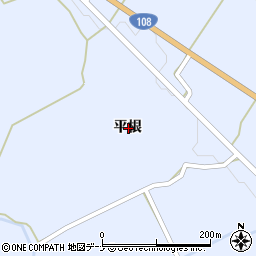 秋田県由利本荘市鳥海町上川内平根周辺の地図