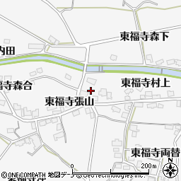 秋田県湯沢市駒形町東福寺張山29周辺の地図