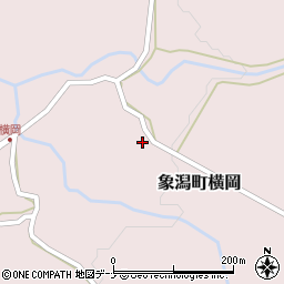 秋田県にかほ市象潟町横岡中谷地周辺の地図