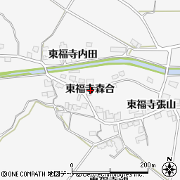 秋田県湯沢市駒形町東福寺森合周辺の地図