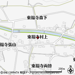 秋田県湯沢市駒形町東福寺村上周辺の地図