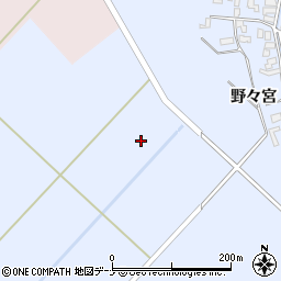 秋田県雄勝郡羽後町宮前周辺の地図