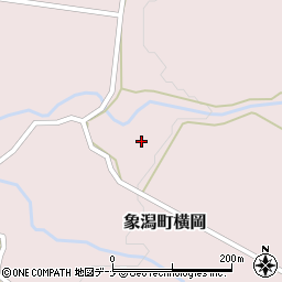 秋田県にかほ市象潟町横岡（仲田）周辺の地図