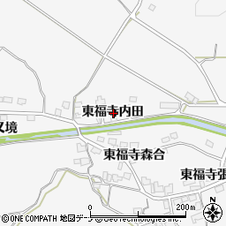秋田県湯沢市駒形町東福寺内田周辺の地図