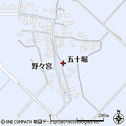 秋田県雄勝郡羽後町貝沢五十堀13周辺の地図