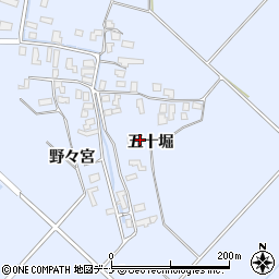 秋田県雄勝郡羽後町貝沢五十堀7周辺の地図