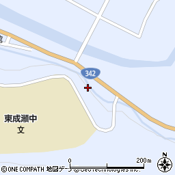 秋田県雄勝郡東成瀬村田子内上林周辺の地図