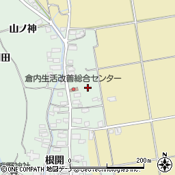 秋田県湯沢市倉内五反田周辺の地図