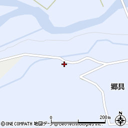 秋田県由利本荘市鳥海町上川内（深山）周辺の地図