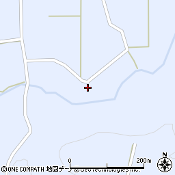 秋田県由利本荘市鳥海町上川内山根周辺の地図