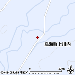 秋田県由利本荘市鳥海町上川内外山116周辺の地図