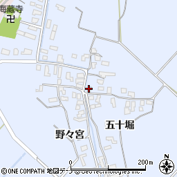 秋田県雄勝郡羽後町貝沢貝沢70-1周辺の地図