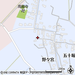 秋田県雄勝郡羽後町貝沢貝沢63周辺の地図