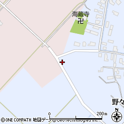 秋田県羽後町（雄勝郡）貝沢（戸付）周辺の地図