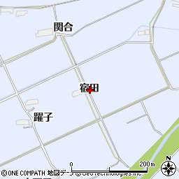 岩手県胆沢郡金ケ崎町永沢宿田周辺の地図