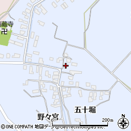 秋田県雄勝郡羽後町貝沢貝沢78周辺の地図