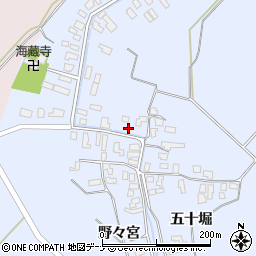 秋田県雄勝郡羽後町貝沢貝沢80周辺の地図