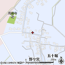 秋田県雄勝郡羽後町貝沢貝沢84周辺の地図