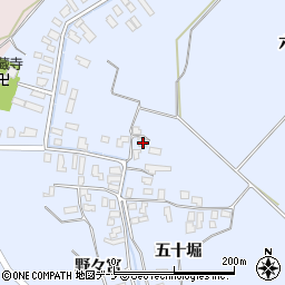 秋田県雄勝郡羽後町貝沢貝沢79周辺の地図
