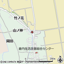 秋田県湯沢市倉内（菖蒲田）周辺の地図