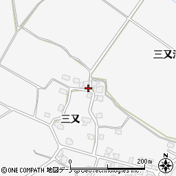 秋田県湯沢市駒形町三又86周辺の地図