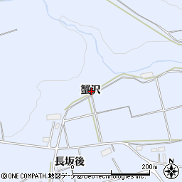 岩手県胆沢郡金ケ崎町永沢蟹沢周辺の地図