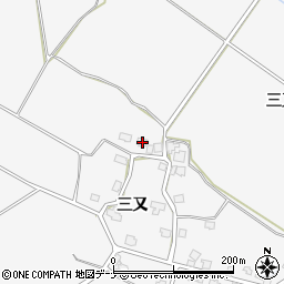 秋田県湯沢市駒形町三又87周辺の地図