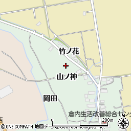 秋田県湯沢市倉内山ノ神周辺の地図
