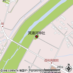 冥湯河神社周辺の地図
