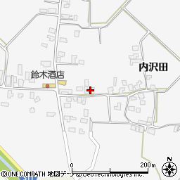 秋田県羽後町（雄勝郡）野中周辺の地図
