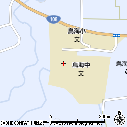 秋田県由利本荘市鳥海町上川内西野108周辺の地図