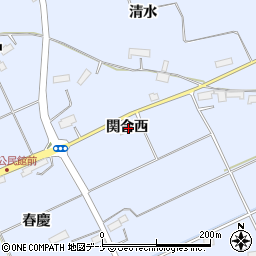 岩手県胆沢郡金ケ崎町永沢関合西周辺の地図