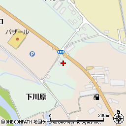 秋田県湯沢市倉内（下川原）周辺の地図