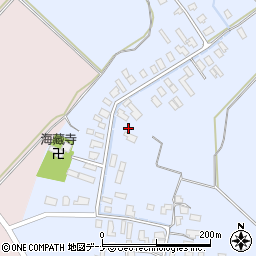 秋田県羽後町（雄勝郡）貝沢（貝沢）周辺の地図