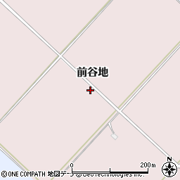 秋田県雄勝郡羽後町前谷地周辺の地図