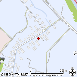 秋田県雄勝郡羽後町貝沢貝沢96周辺の地図