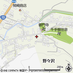 秋田県湯沢市杉沢野々沢110周辺の地図