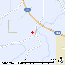 秋田県由利本荘市鳥海町上川内堰ノ下52周辺の地図