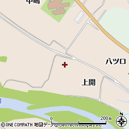 秋田県湯沢市柳田上開周辺の地図