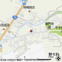 秋田県湯沢市杉沢野々沢117周辺の地図