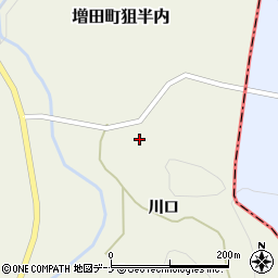 秋田県横手市増田町狙半内川口50周辺の地図