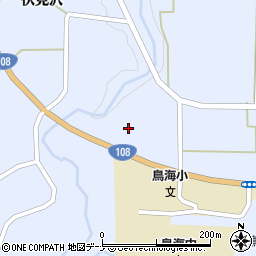 秋田県由利本荘市鳥海町上川内西野周辺の地図