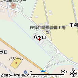秋田県湯沢市倉内（八ツ口）周辺の地図
