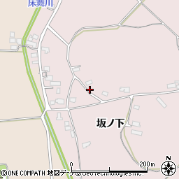 秋田県雄勝郡羽後町二条道周辺の地図