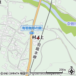 秋田県にかほ市象潟町関村ノ上周辺の地図