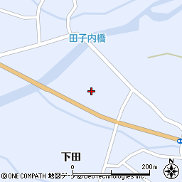 秋田県雄勝郡東成瀬村田子内大橋場周辺の地図