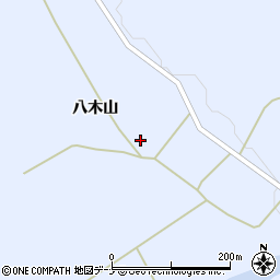 秋田県由利本荘市鳥海町上川内八木山72周辺の地図