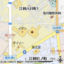 ＤＣＭ江刺店周辺の地図